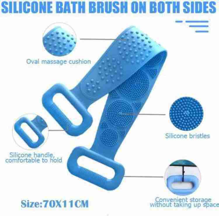 Back scrubber with silicone material Back scrubber with silicone material
